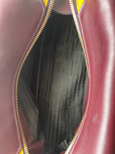 Prada Leather Ribbon City Bowling Bag - Extra Strap & Dustbag