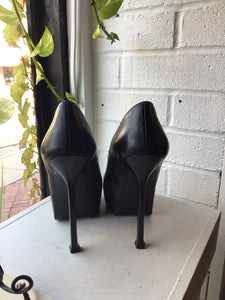 YSL Black Platform Pumps