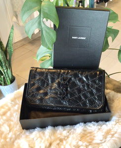 YSL Large Black Niki Wallet