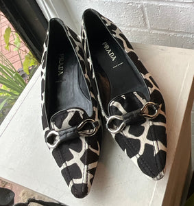 Prada Animal Print Flats