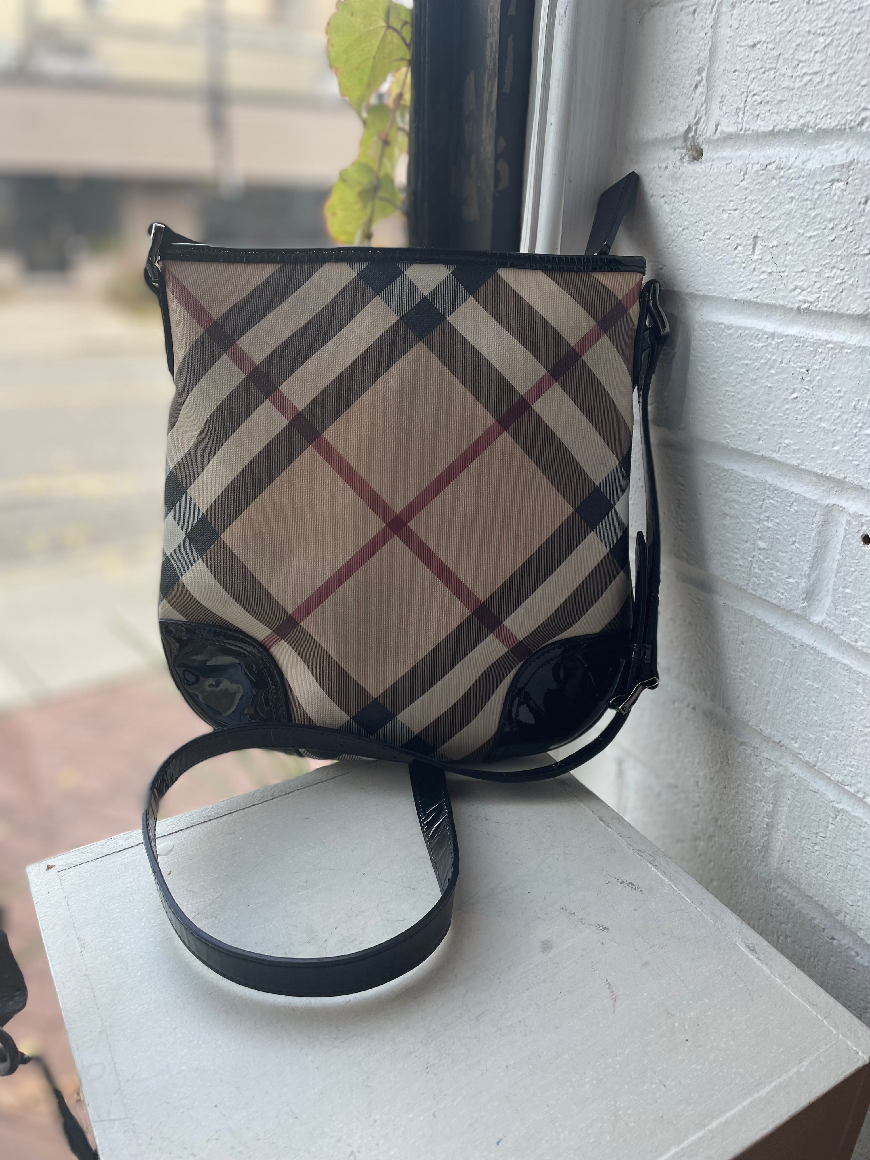 Burberry Coated Canvas Crossbody