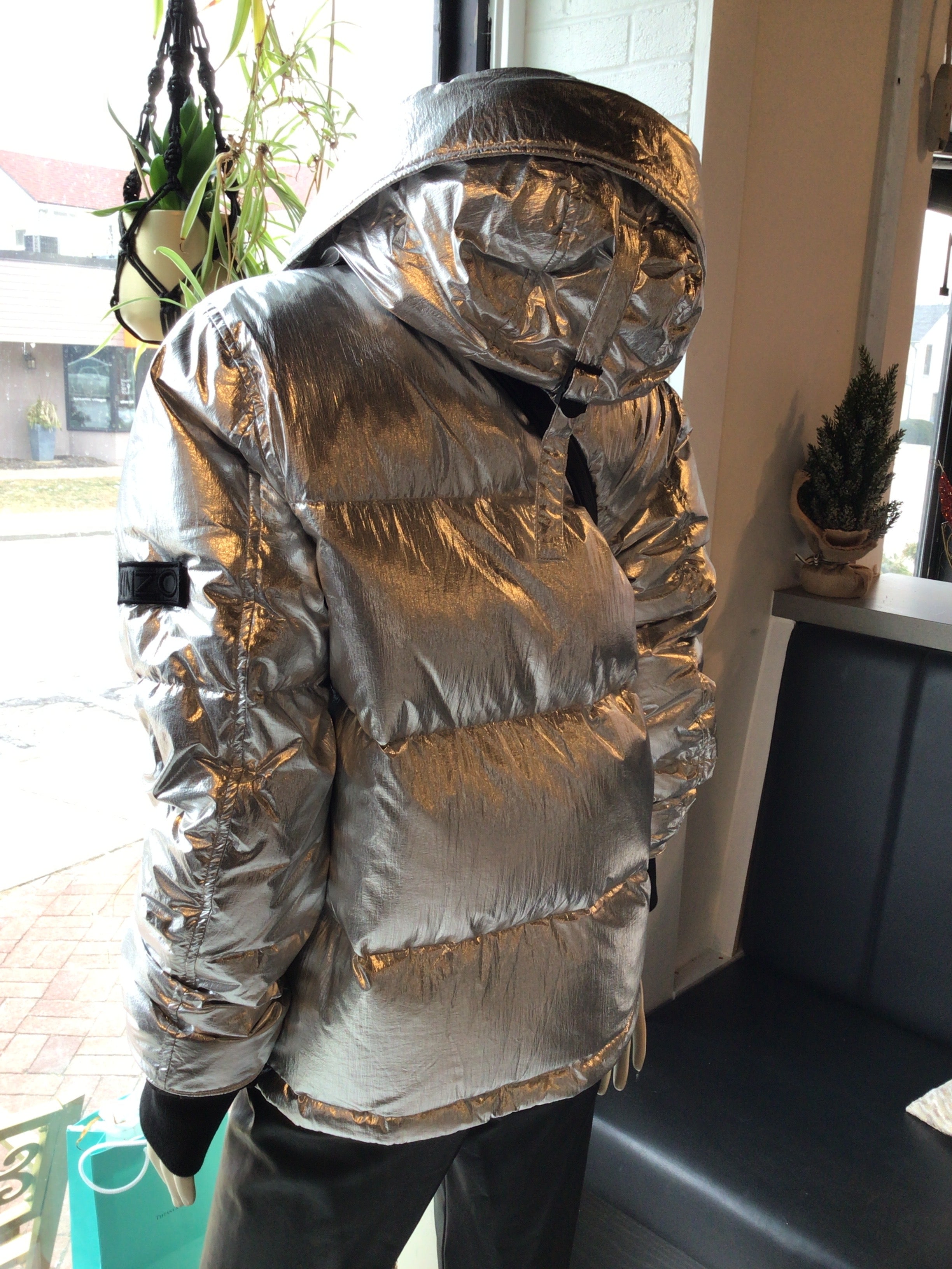 Escada Sport Silver Puffer Jacket