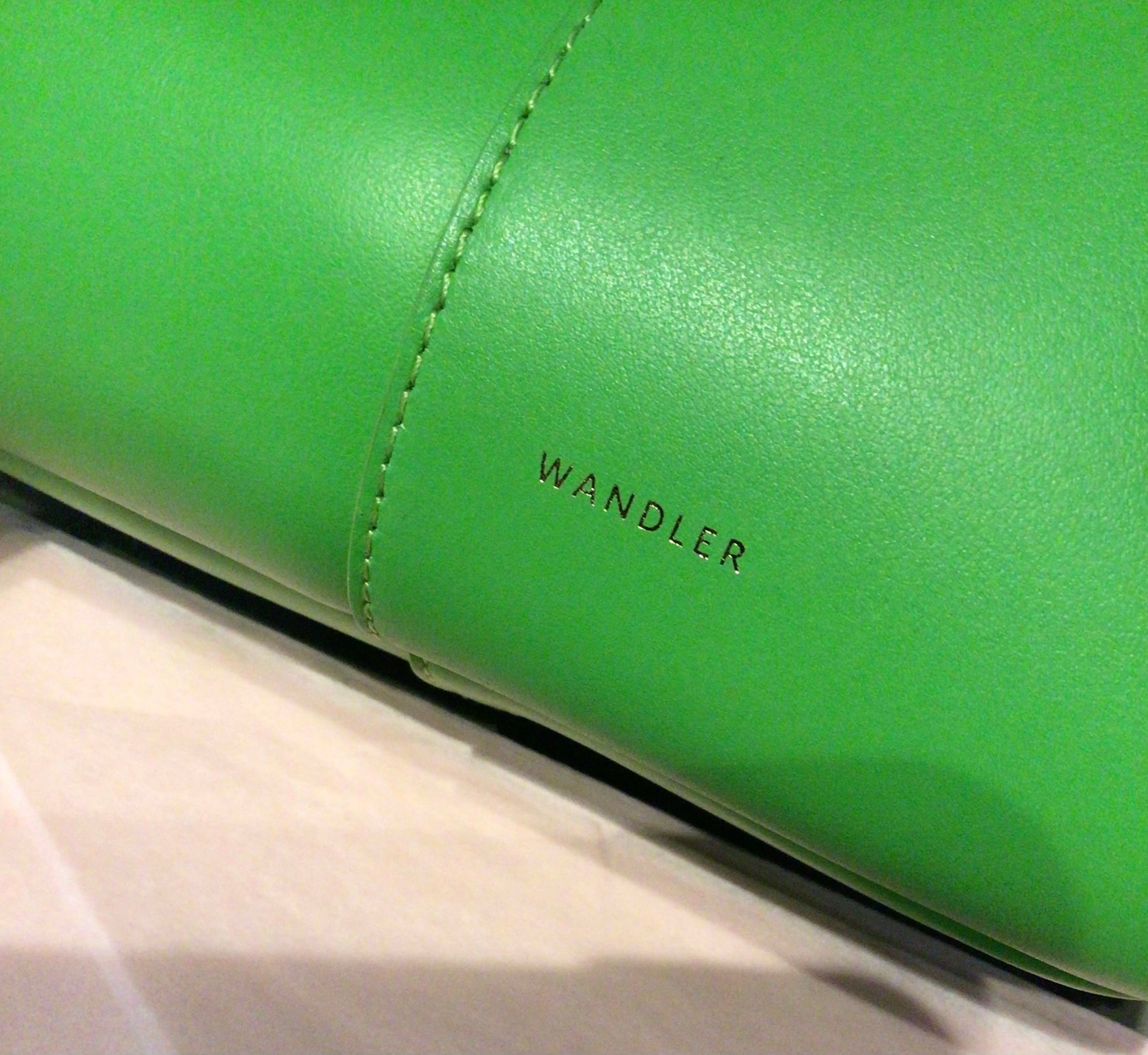 Wandler Green Leather Crossbody