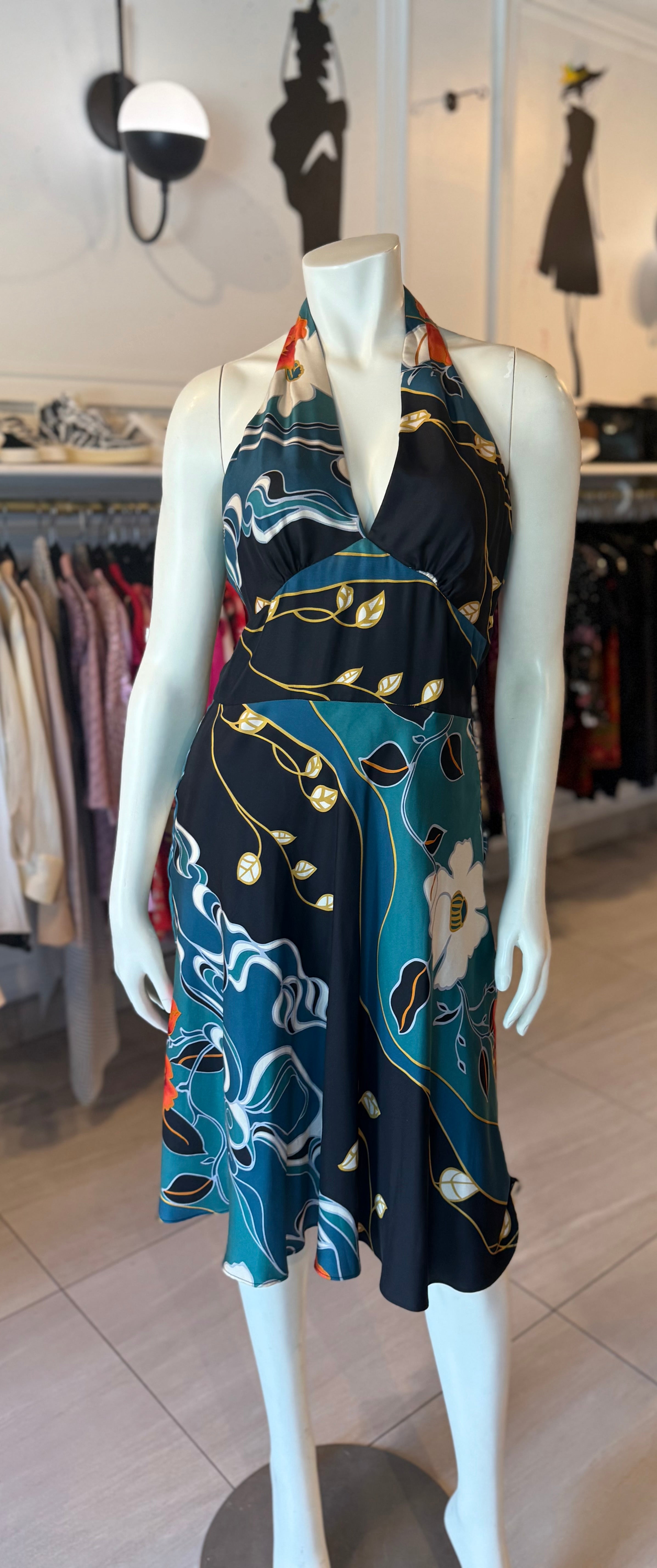 Laundry Blue Flower Pattern Dress(NWT)