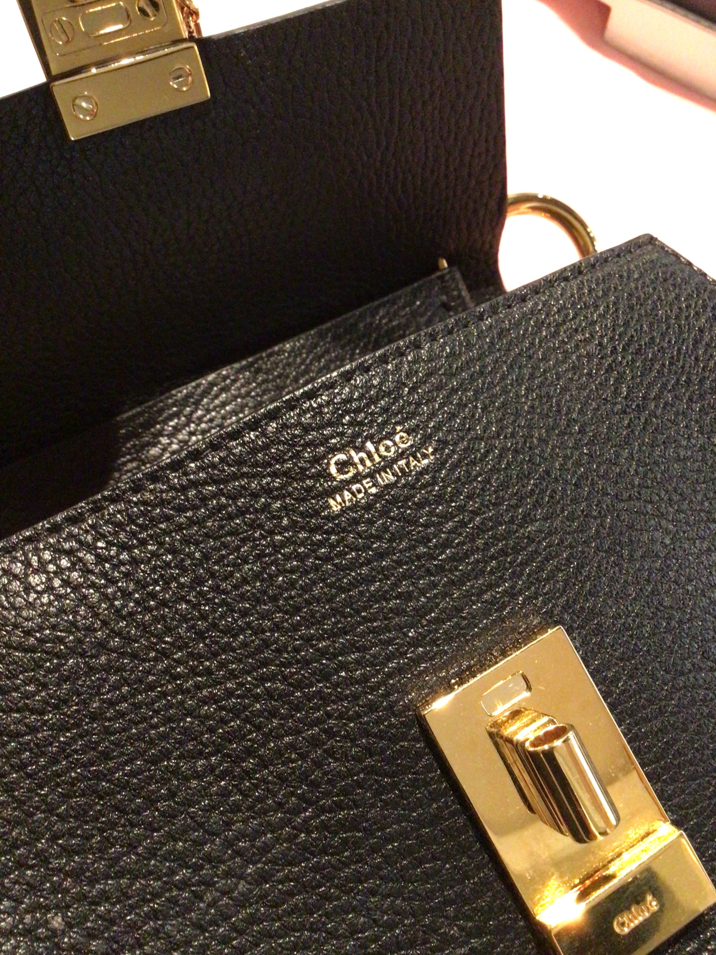 Chloe Black Leather “Drew” Handbag