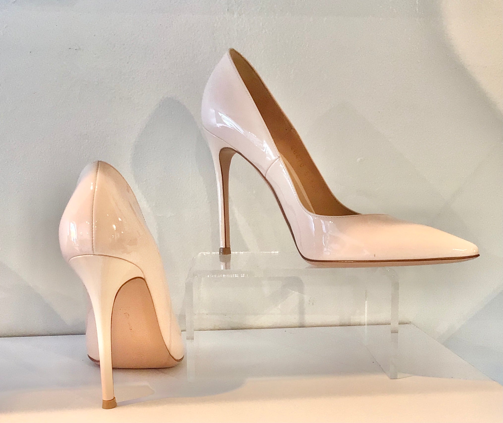 Gianvito Rossi Milano Nude Patent Pumps
