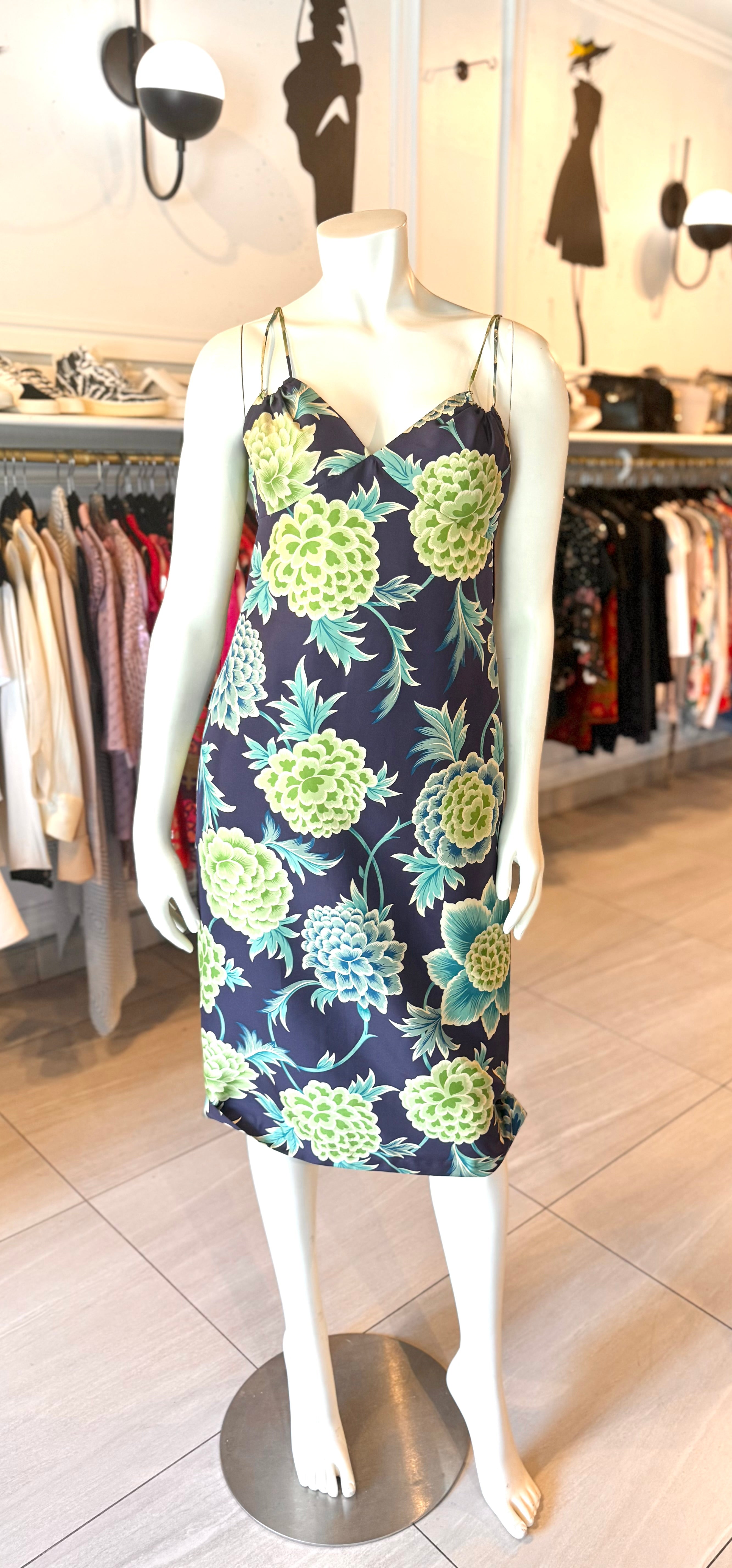 Laundry Blue & Green Floral Dress