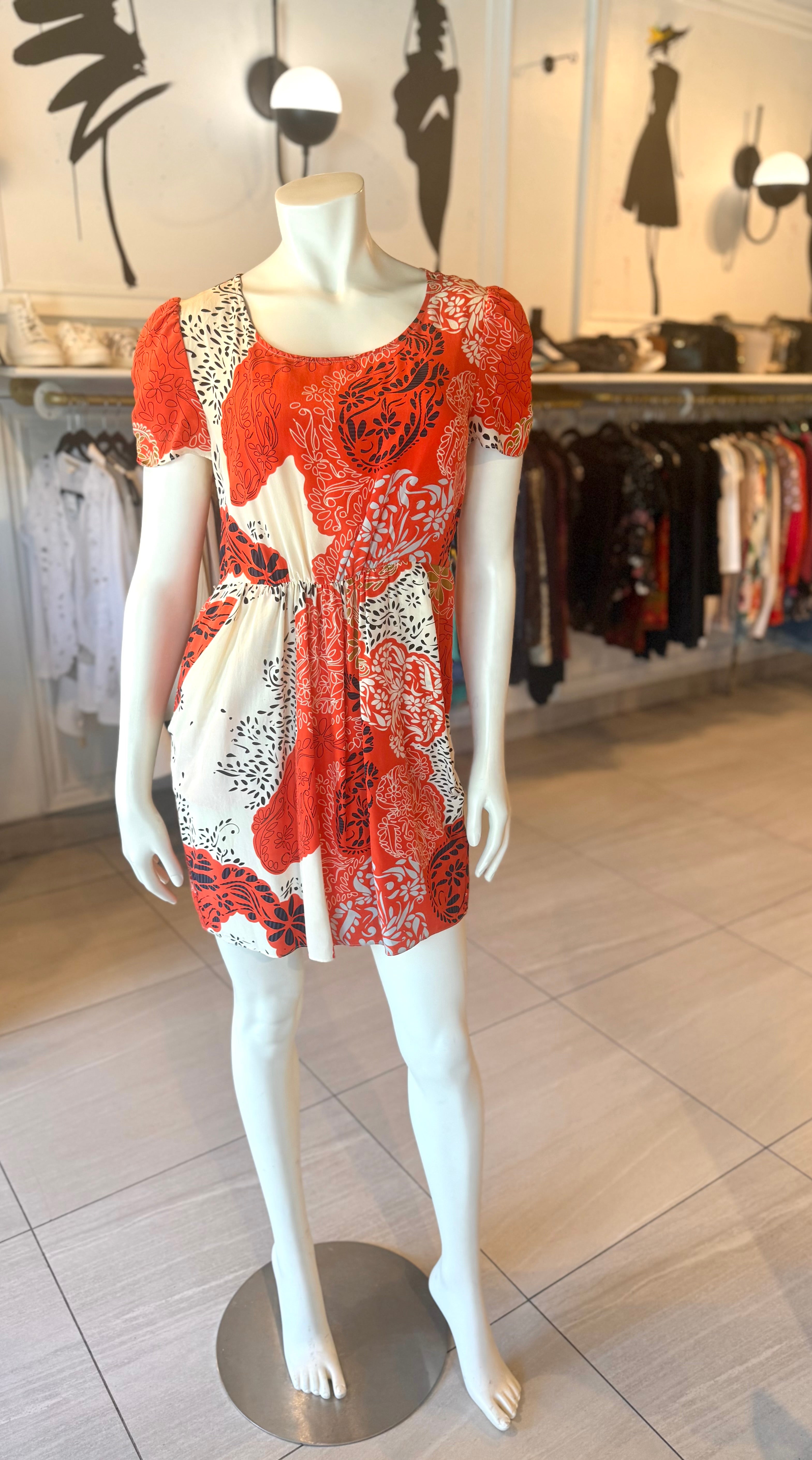 Rebecca Taylor Orange Dress