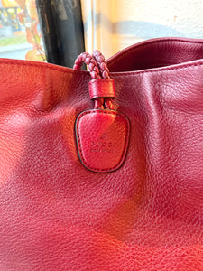 Gucci Raspberry Charmy Leather Handbag-Authenticated
