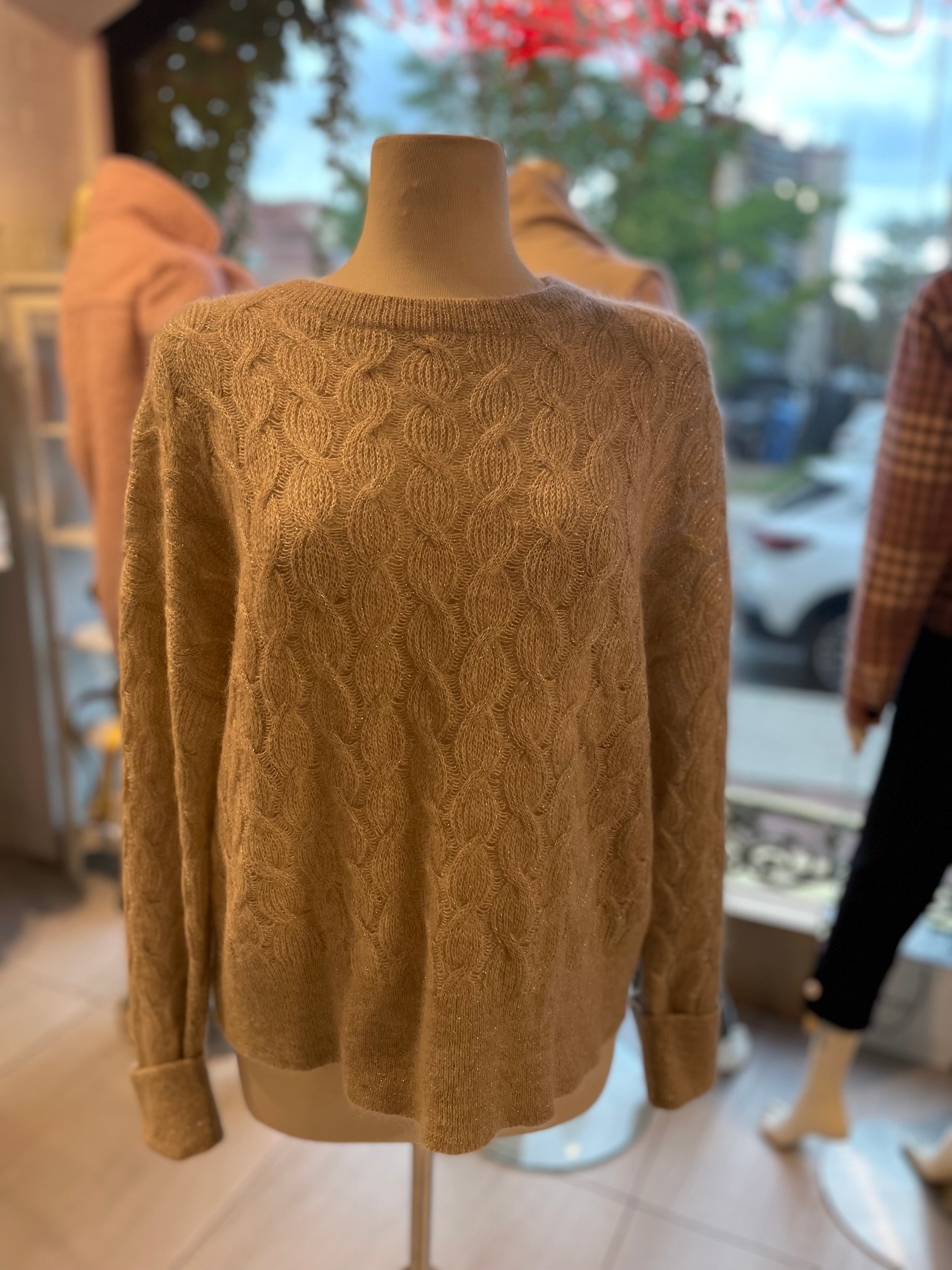 Brunello Cucinelli Sand Mohair Sweater