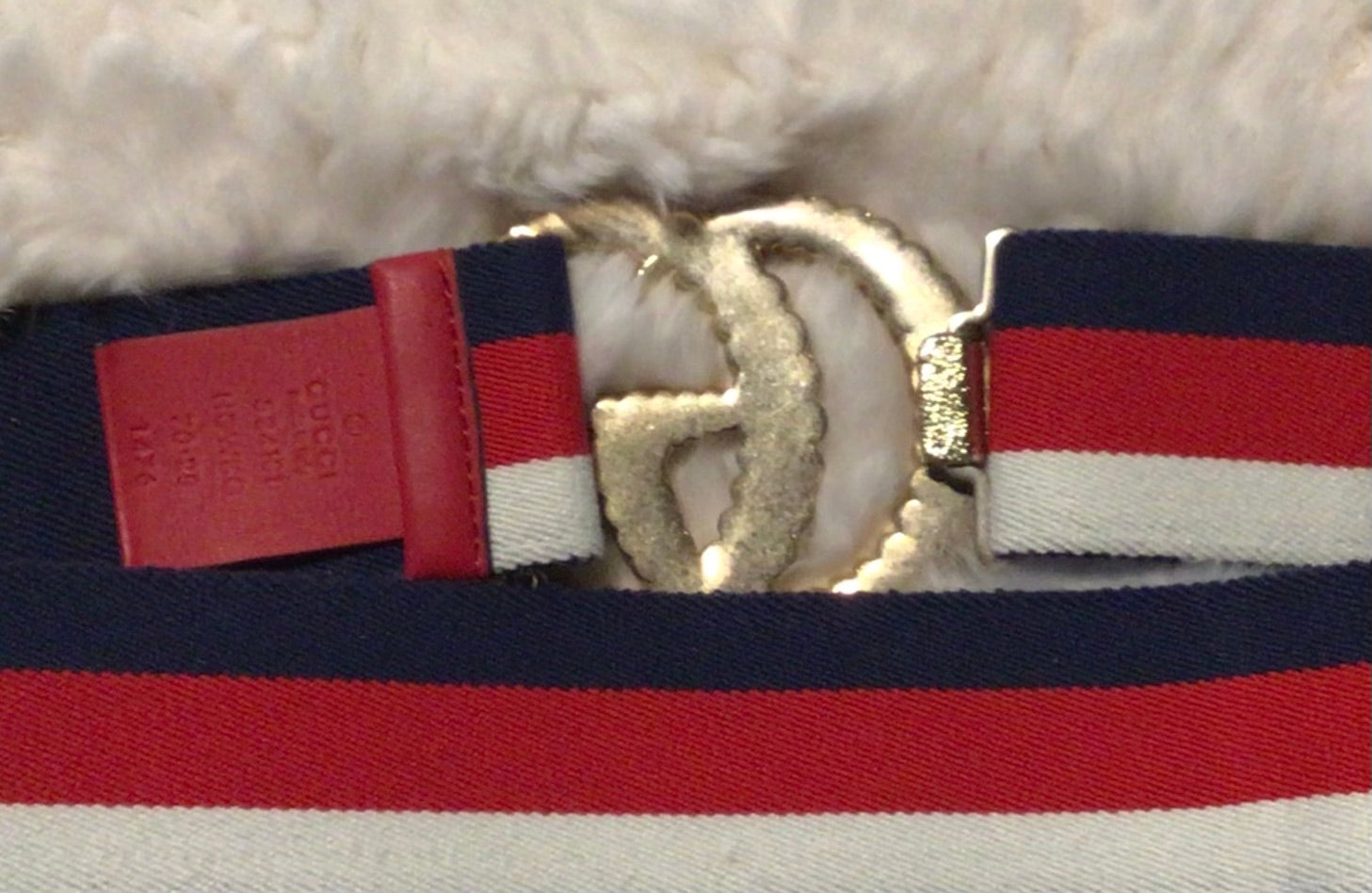 Gucci Canvas Torchon Double G Belt