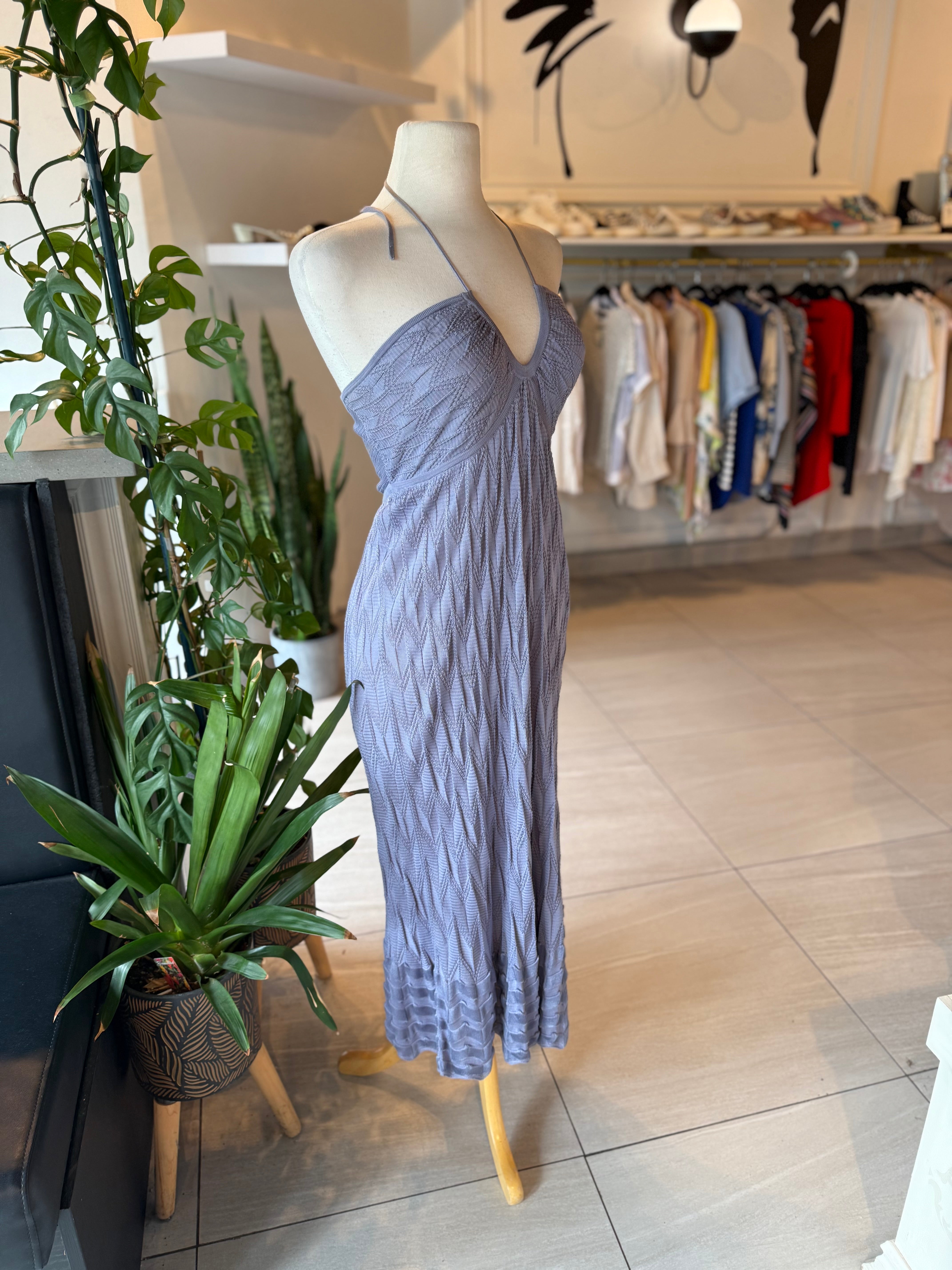 Missoni Purple Halter Dress