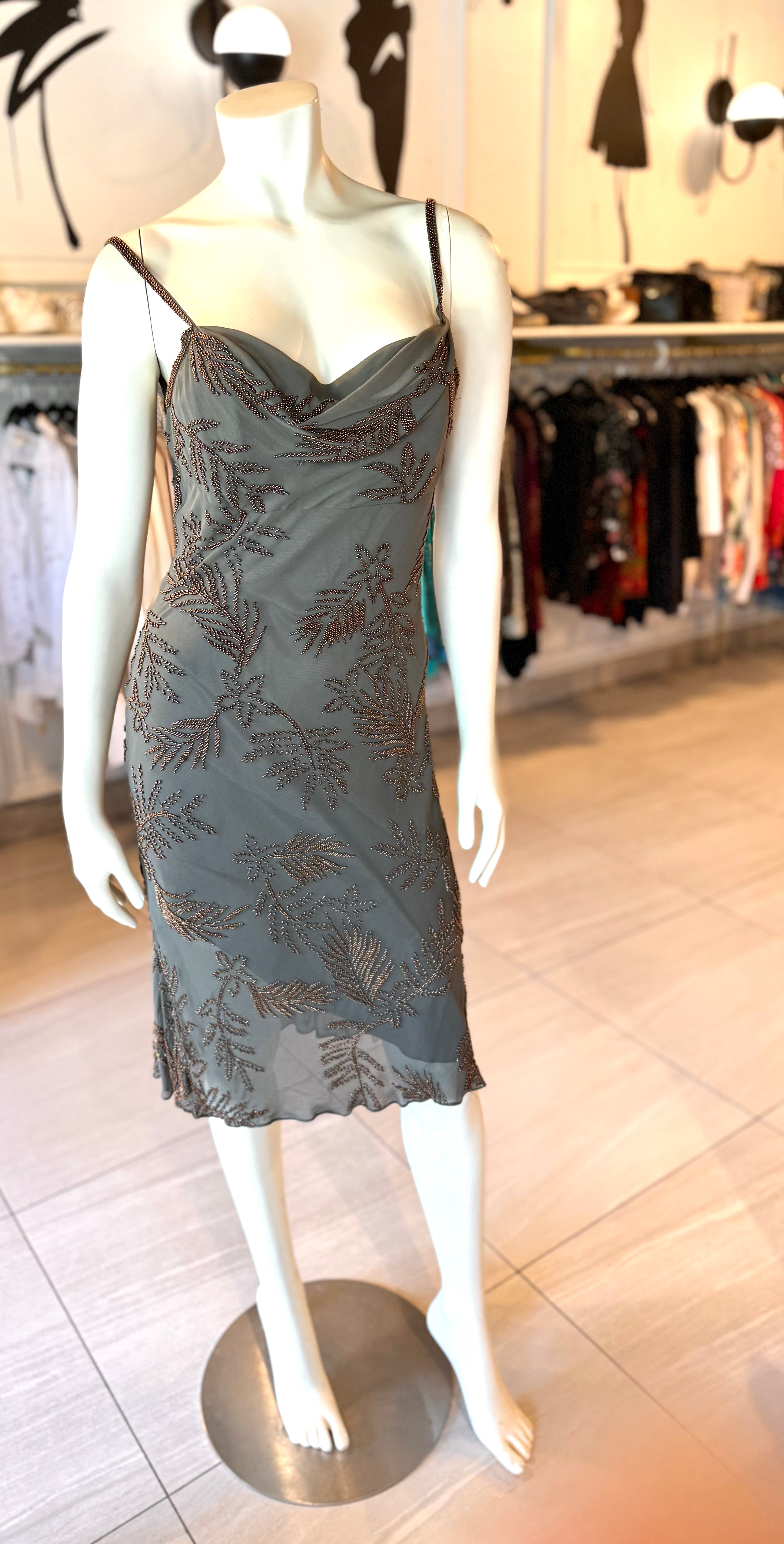Halston Taupe Dress