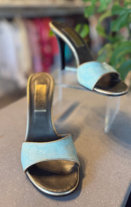 Gucci Pale Blue Mules