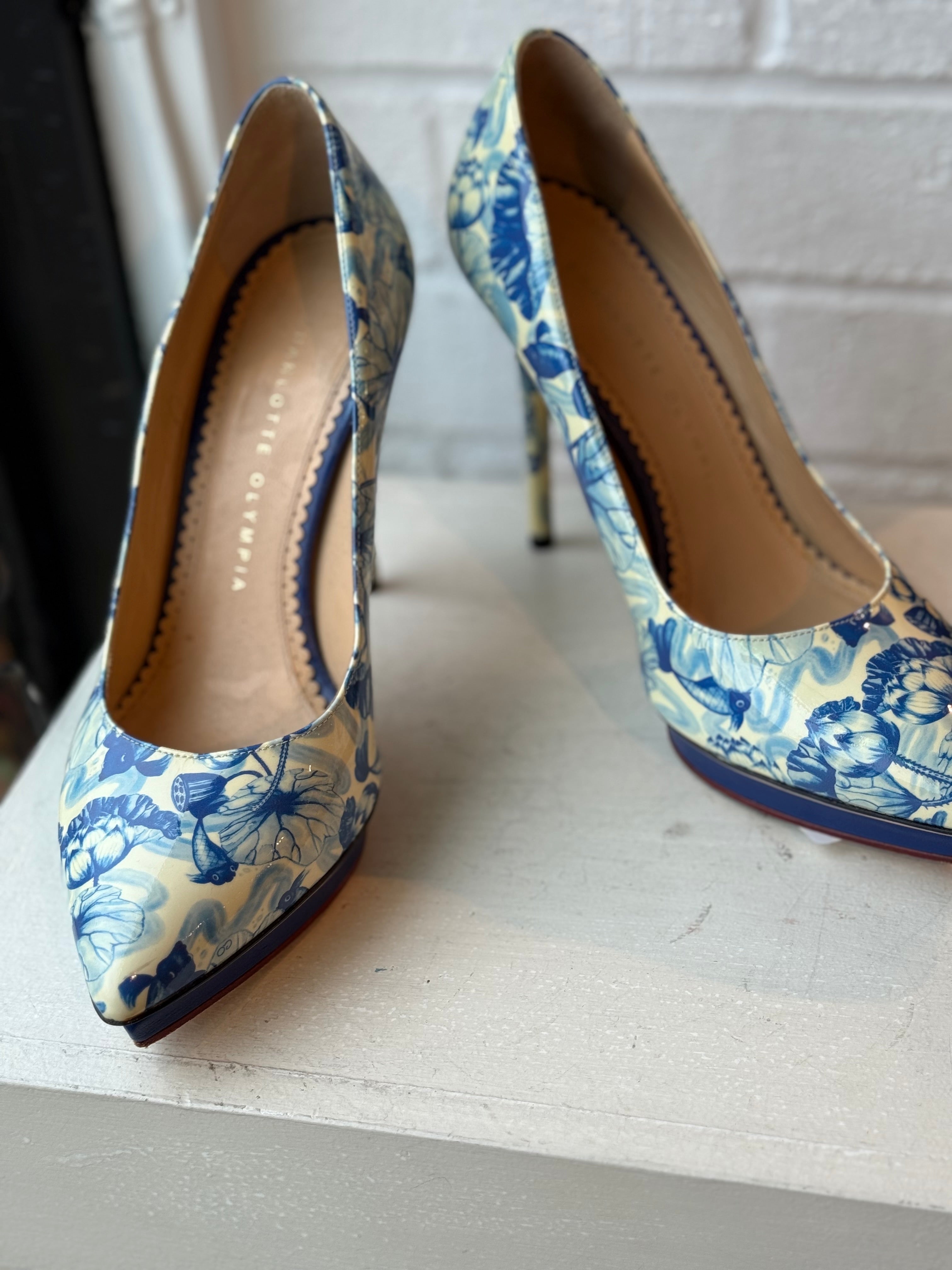 Charlotte Olympia Floral Print Pumps