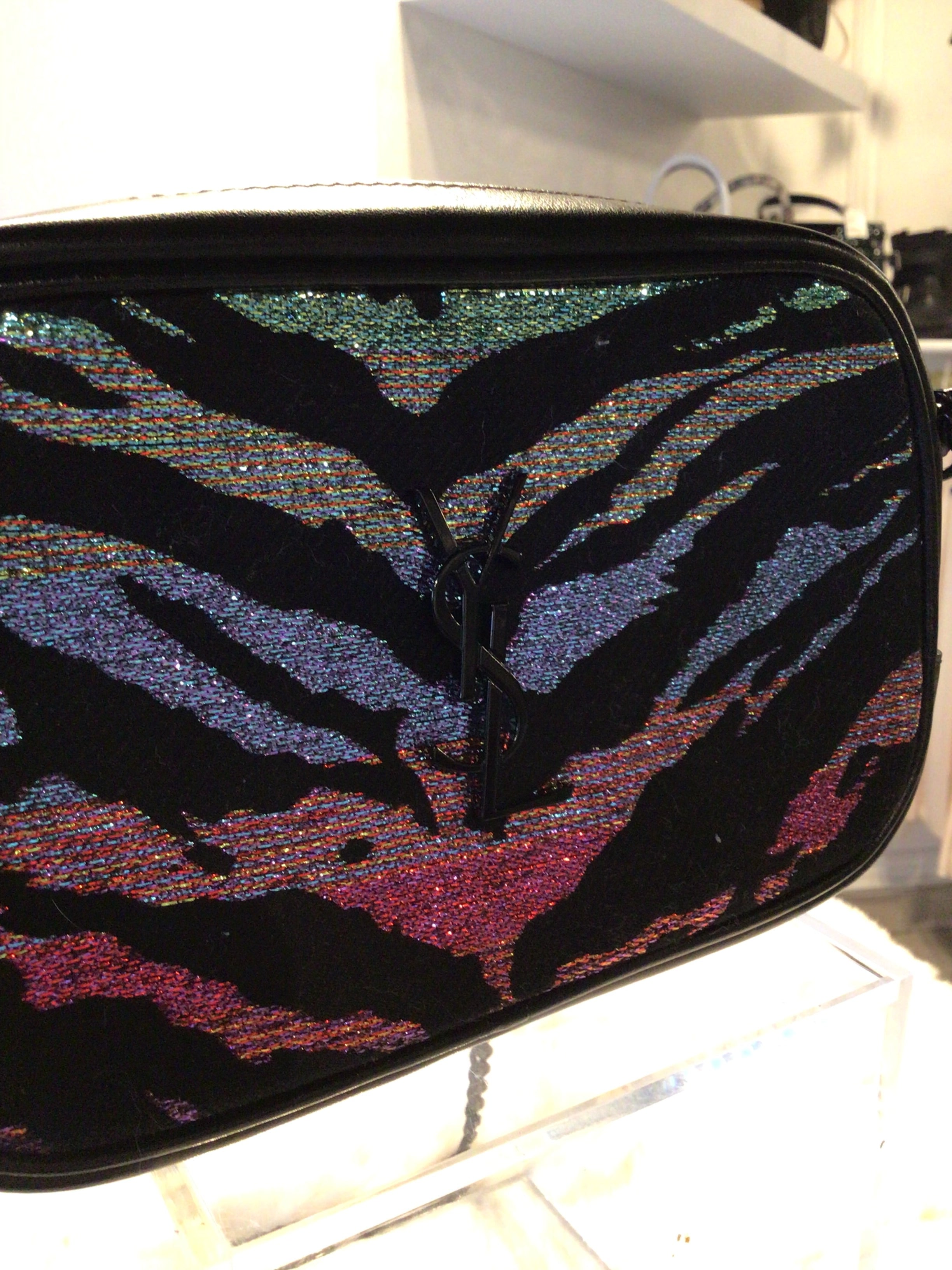 YSL Metallic Tiger Print Camera Bag