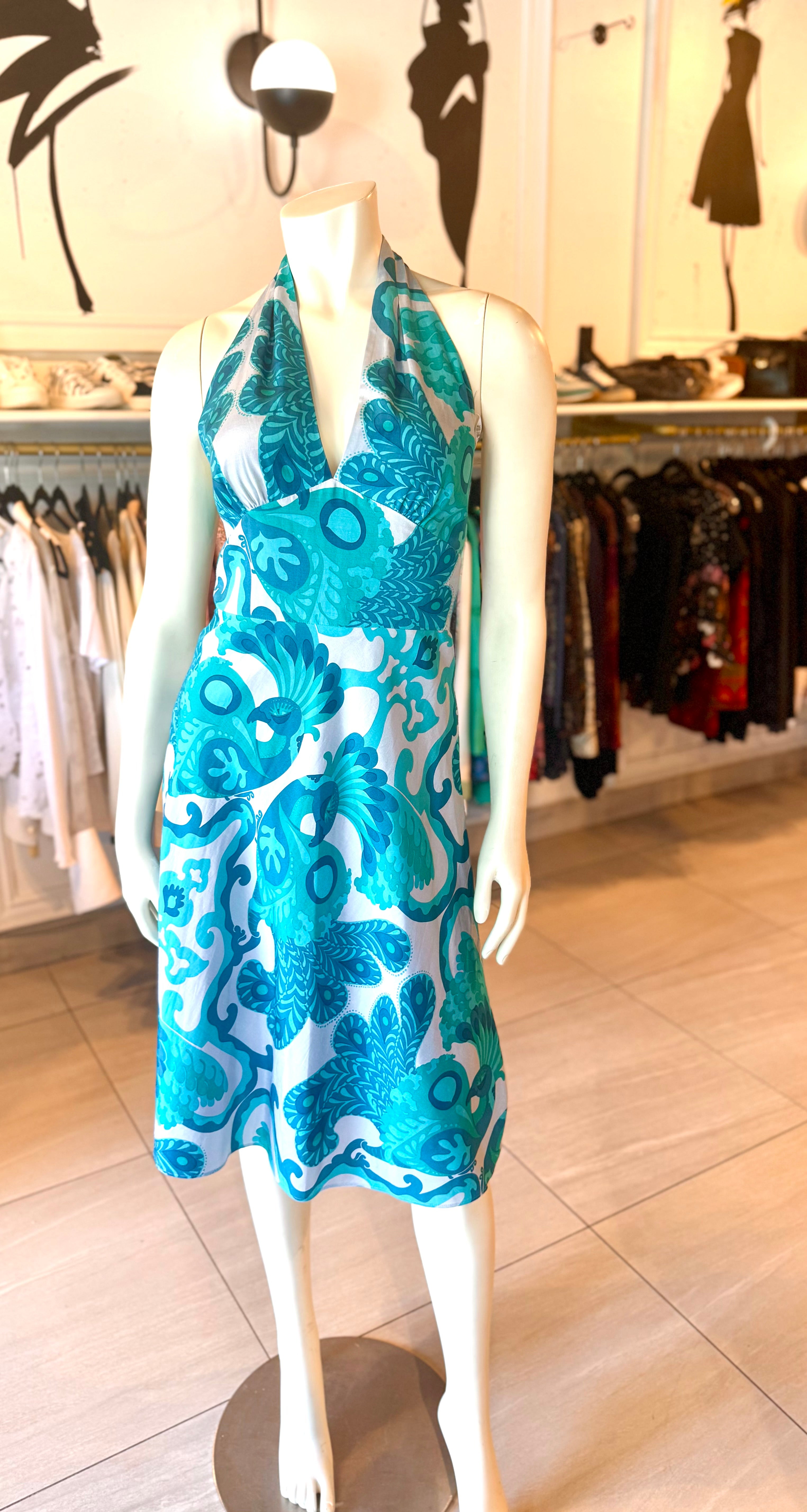 Laundry Blue Halter Style Dress