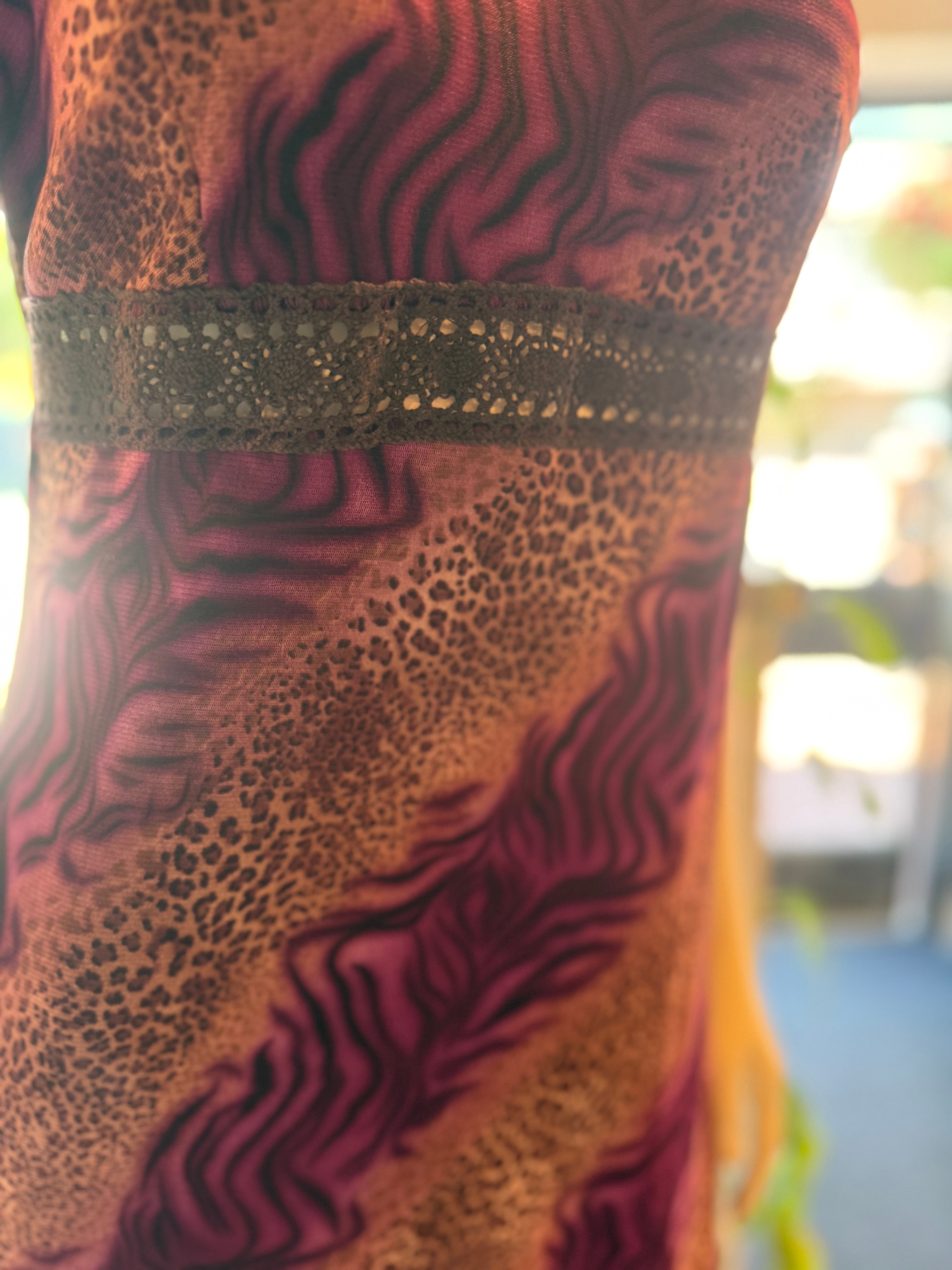 Zokai Animal Pattern Dress