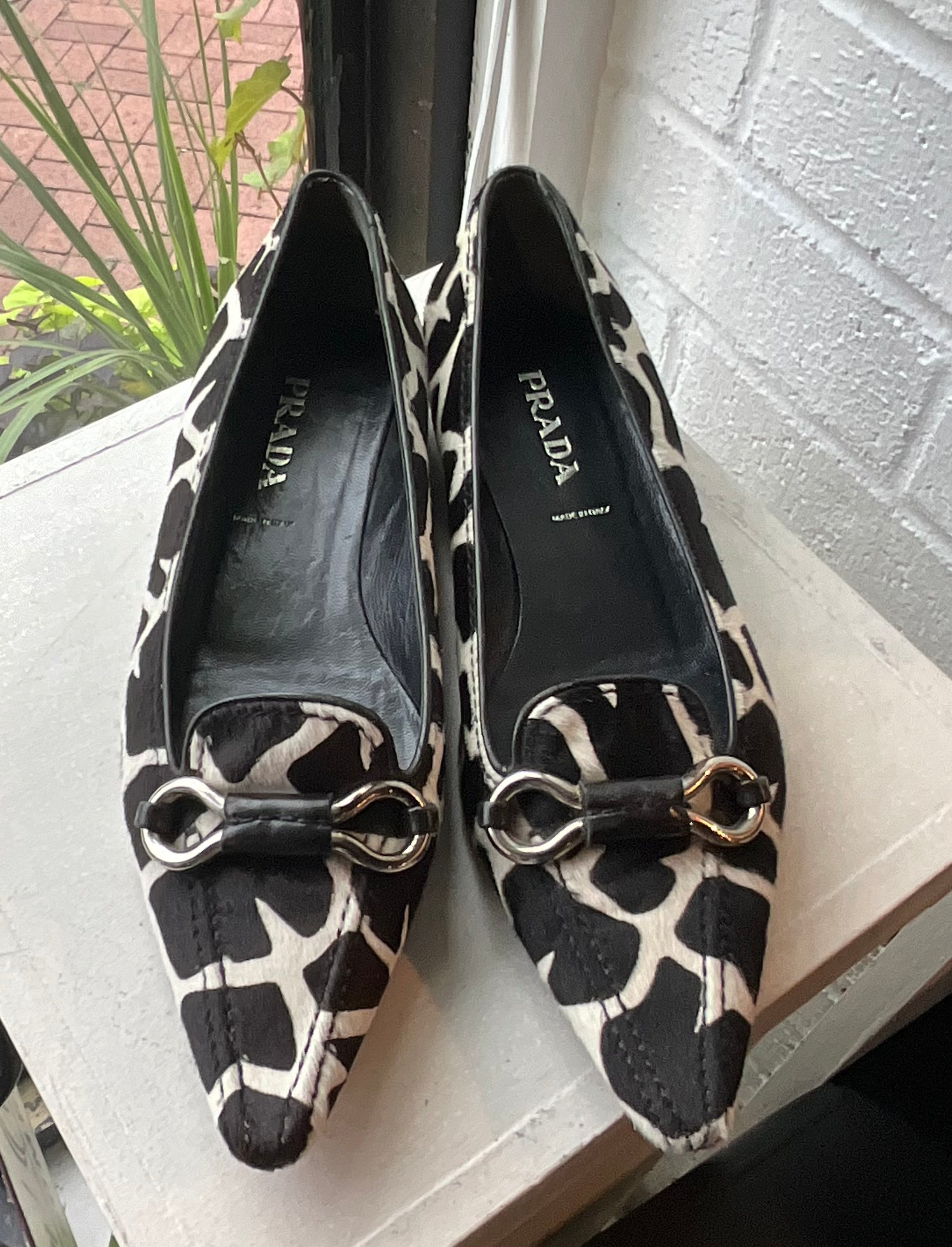 Prada Animal Print Flats