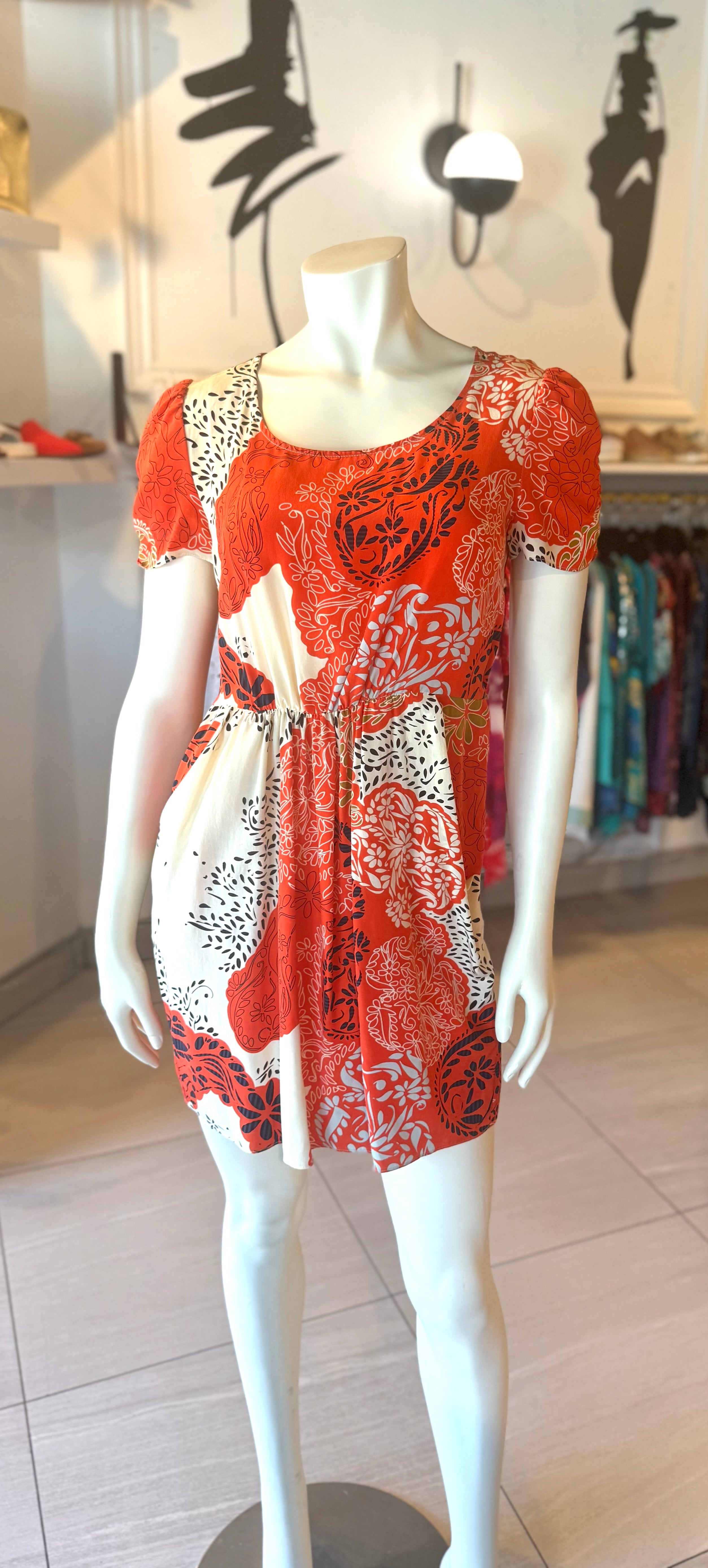 Rebecca Taylor Orange Dress