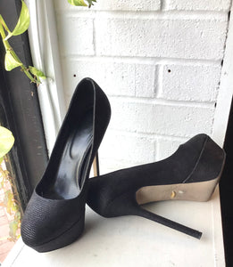 Sergio Rossi Black Platform Pumps