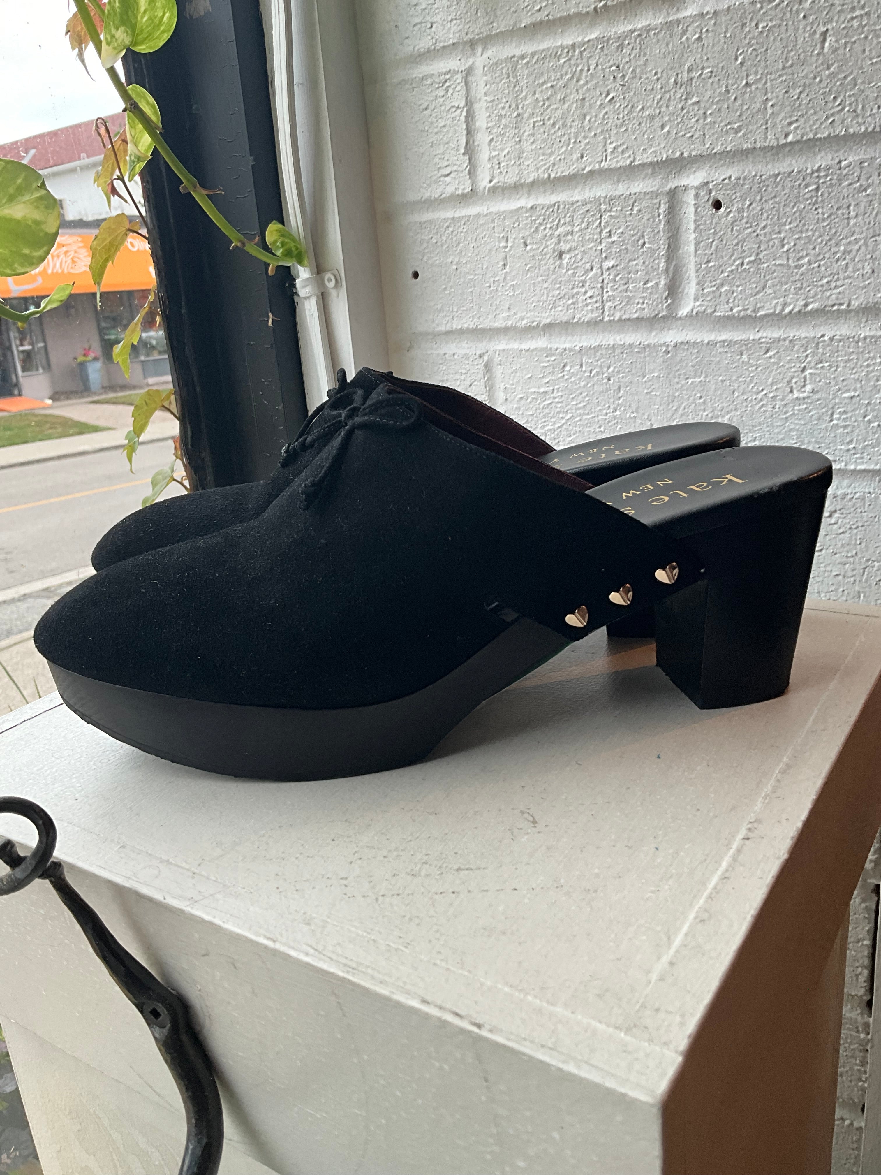 Kate Spade Suede Clogs