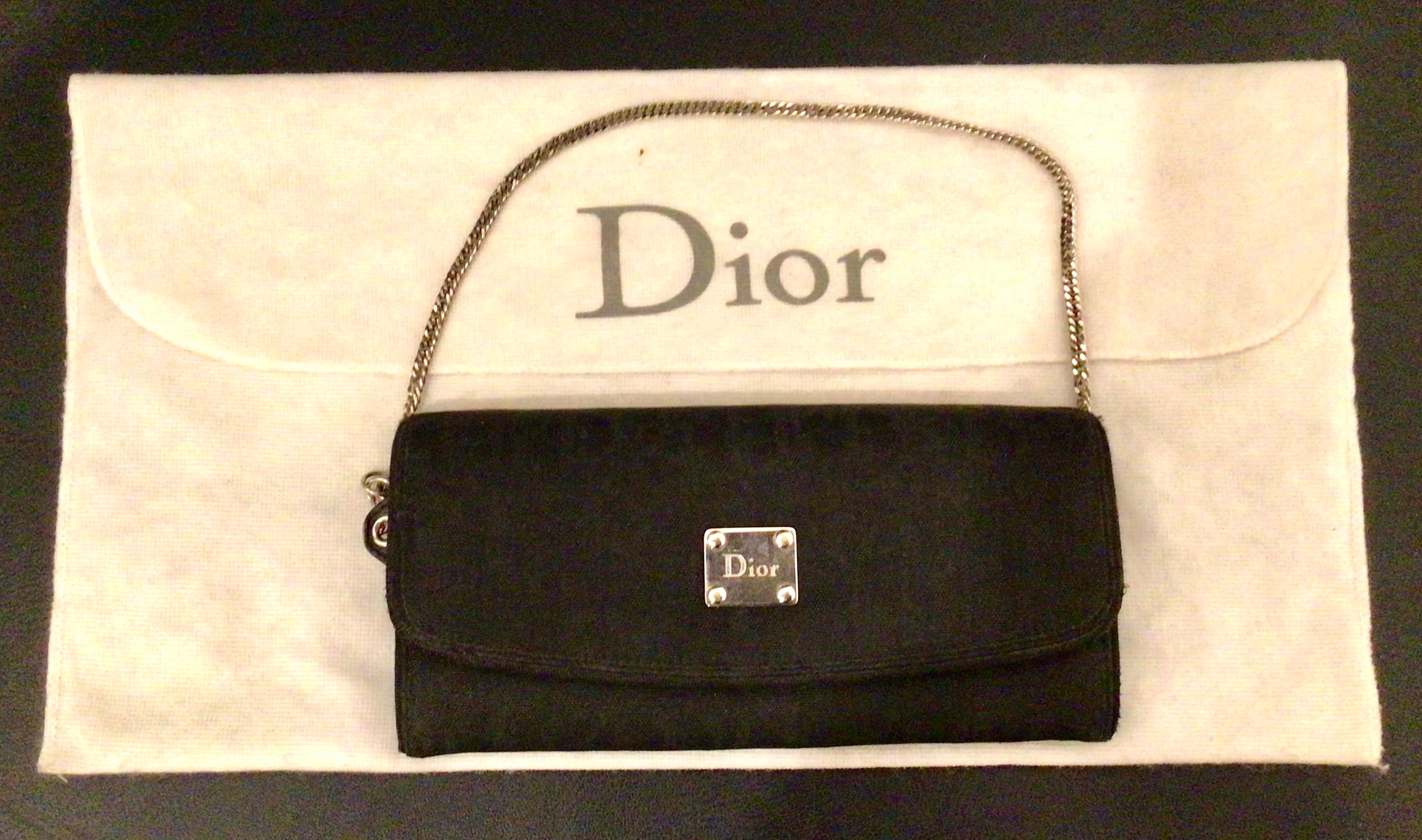 Christian Dior Trifold Diorissimo Canvas Wallet