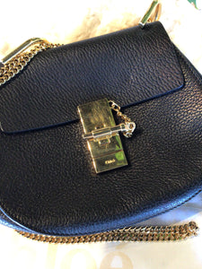 Chloe Drew Black Leather Purse