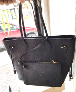Louis Vuitton MM Empreinte Leather Tote with Pouch
