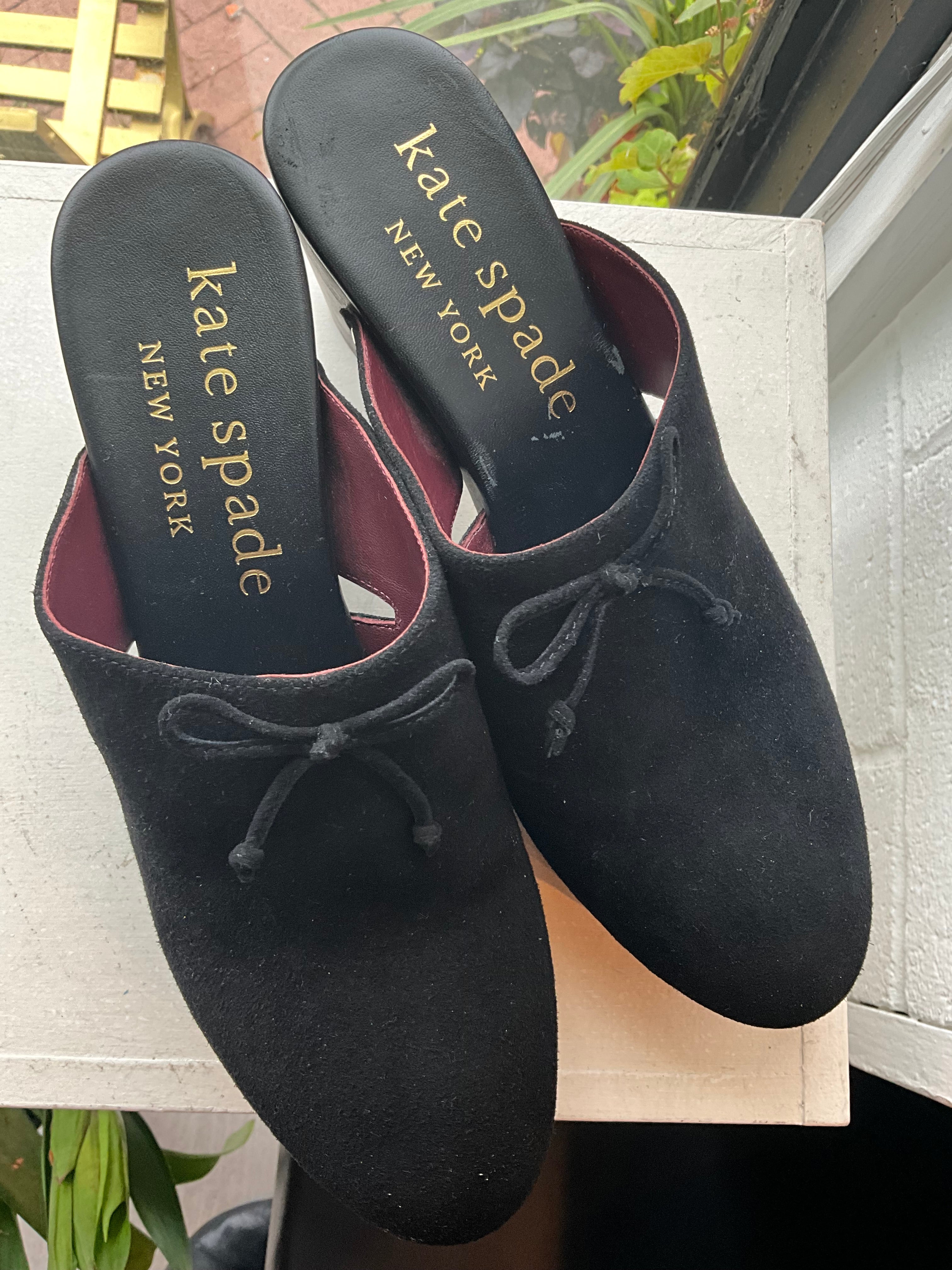 Kate Spade Suede Clogs