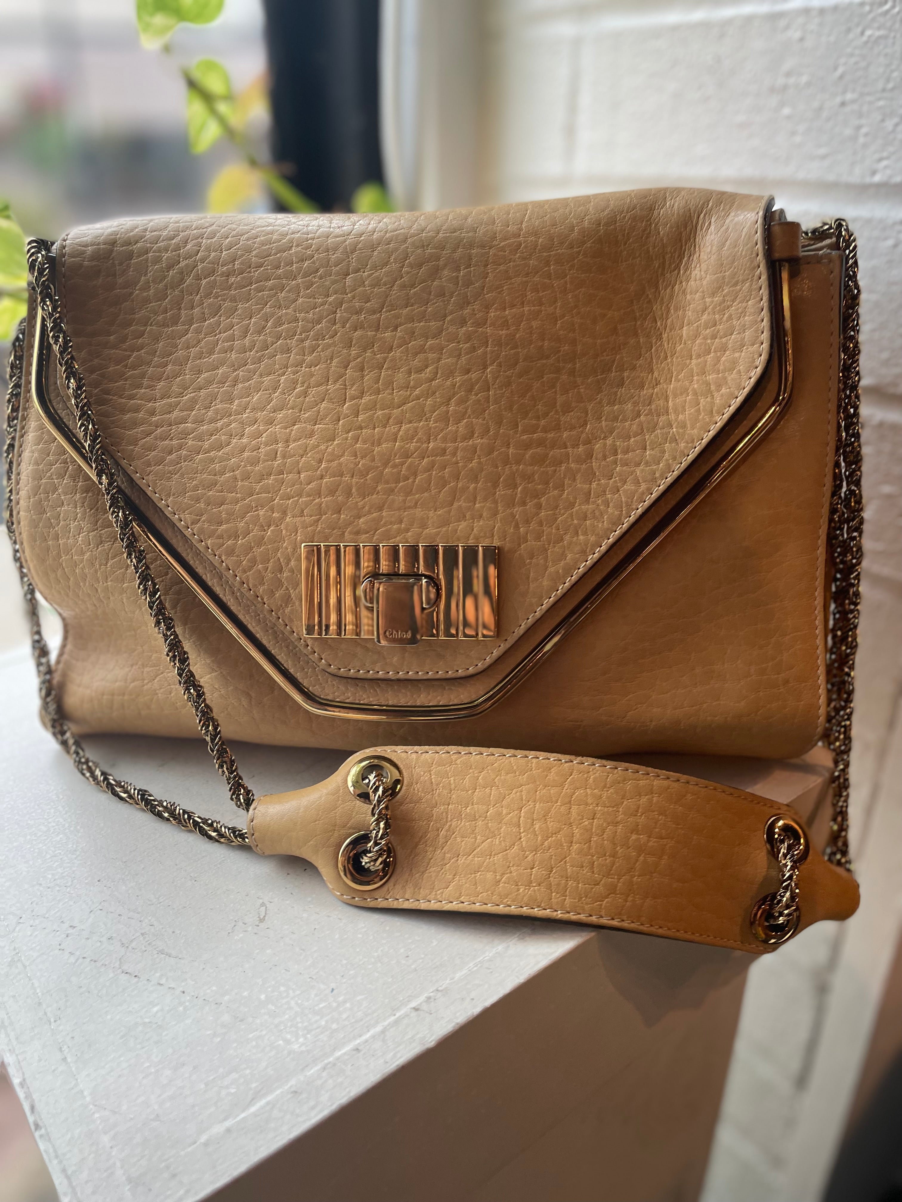 Chloe Camel Leather Purse