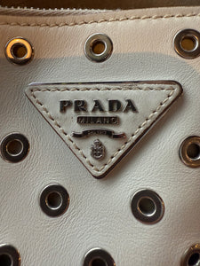 Prada Calf Leather Cream Purse