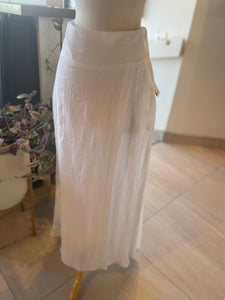 Sarah Pacini White Linen Skirt (NWT)