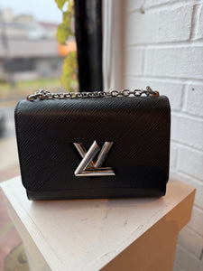 Louis Vuitton Black Epi Leather Twist PM Bag