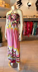 Pink Patterned Dress