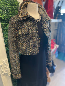 Cinq a sept Gold Tweed Blazer (NWT)