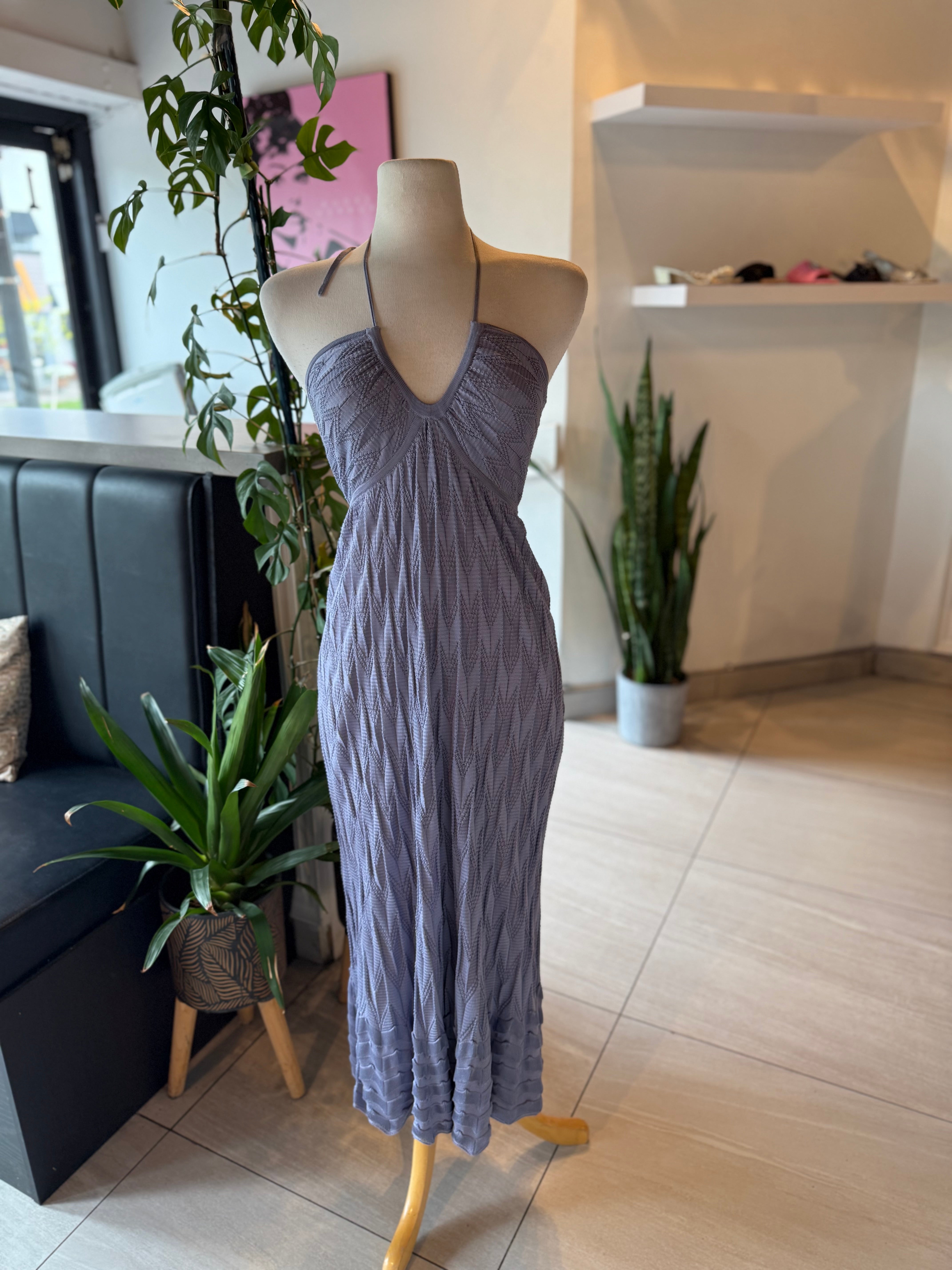 Missoni Purple Halter Dress