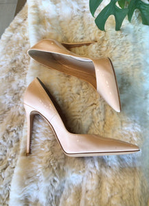 Gianvito Rossi Milano Nude Patent Pumps