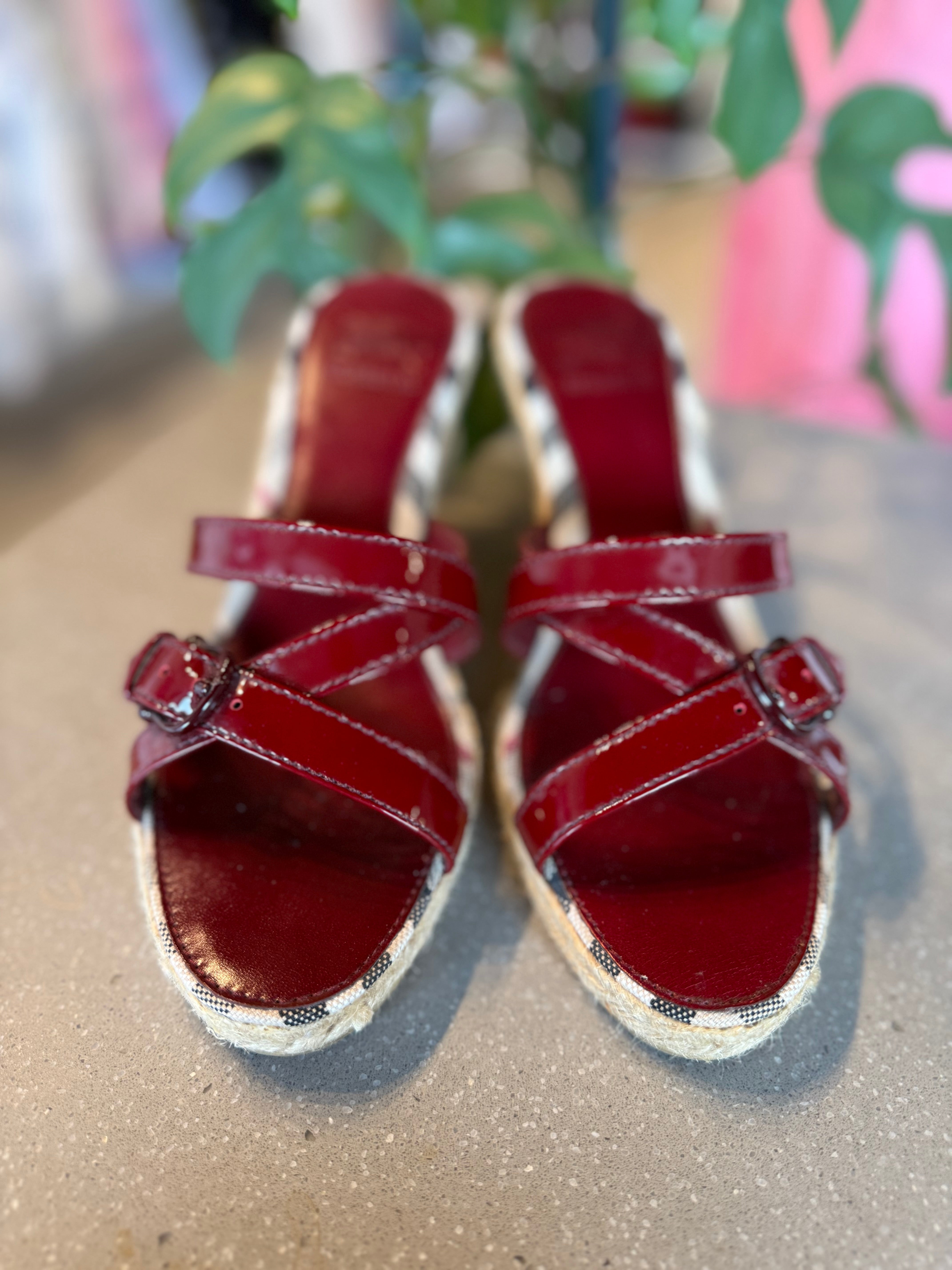 Burberry Ponyhair Wedges
