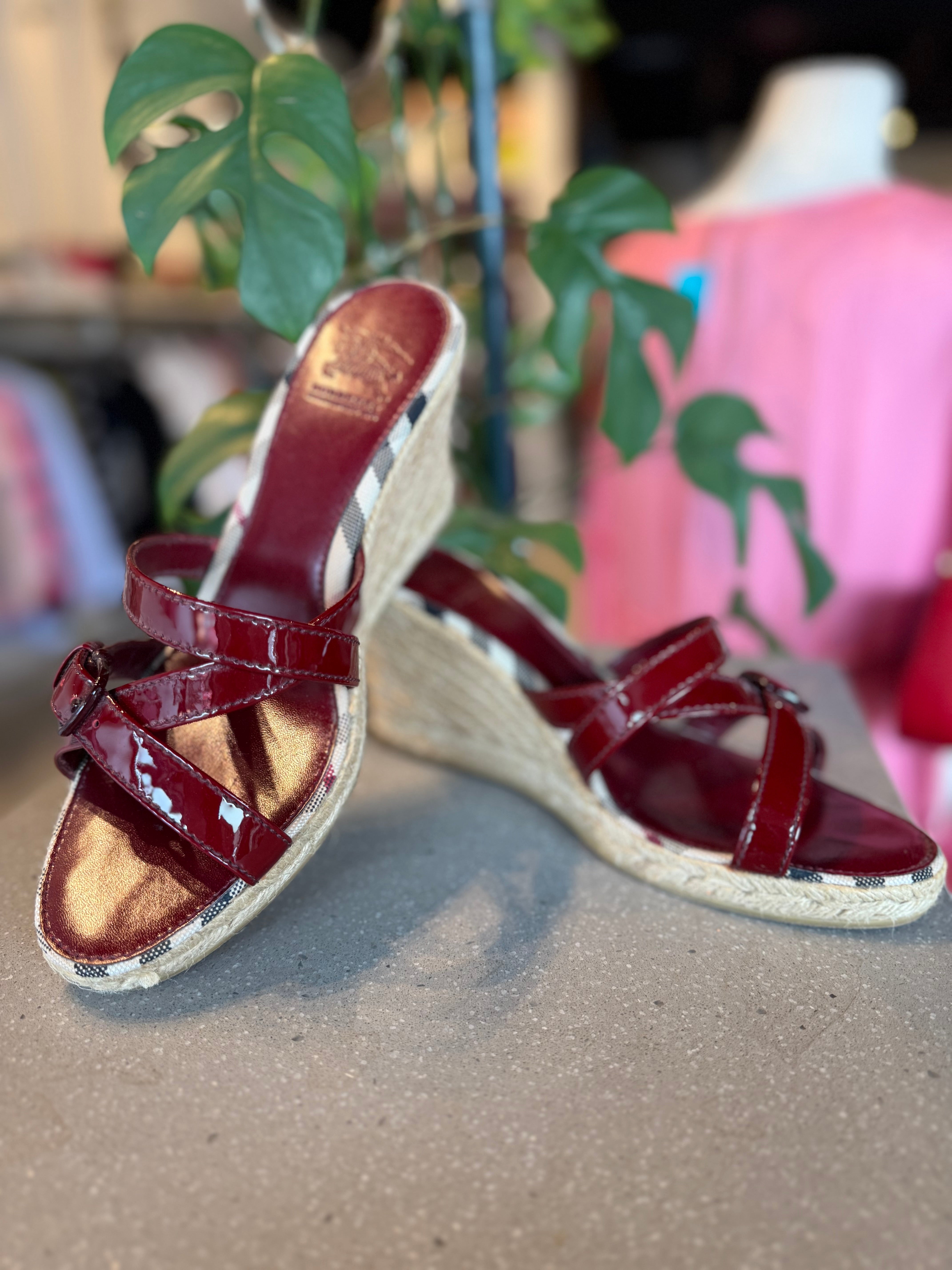 Burberry Ponyhair Wedges