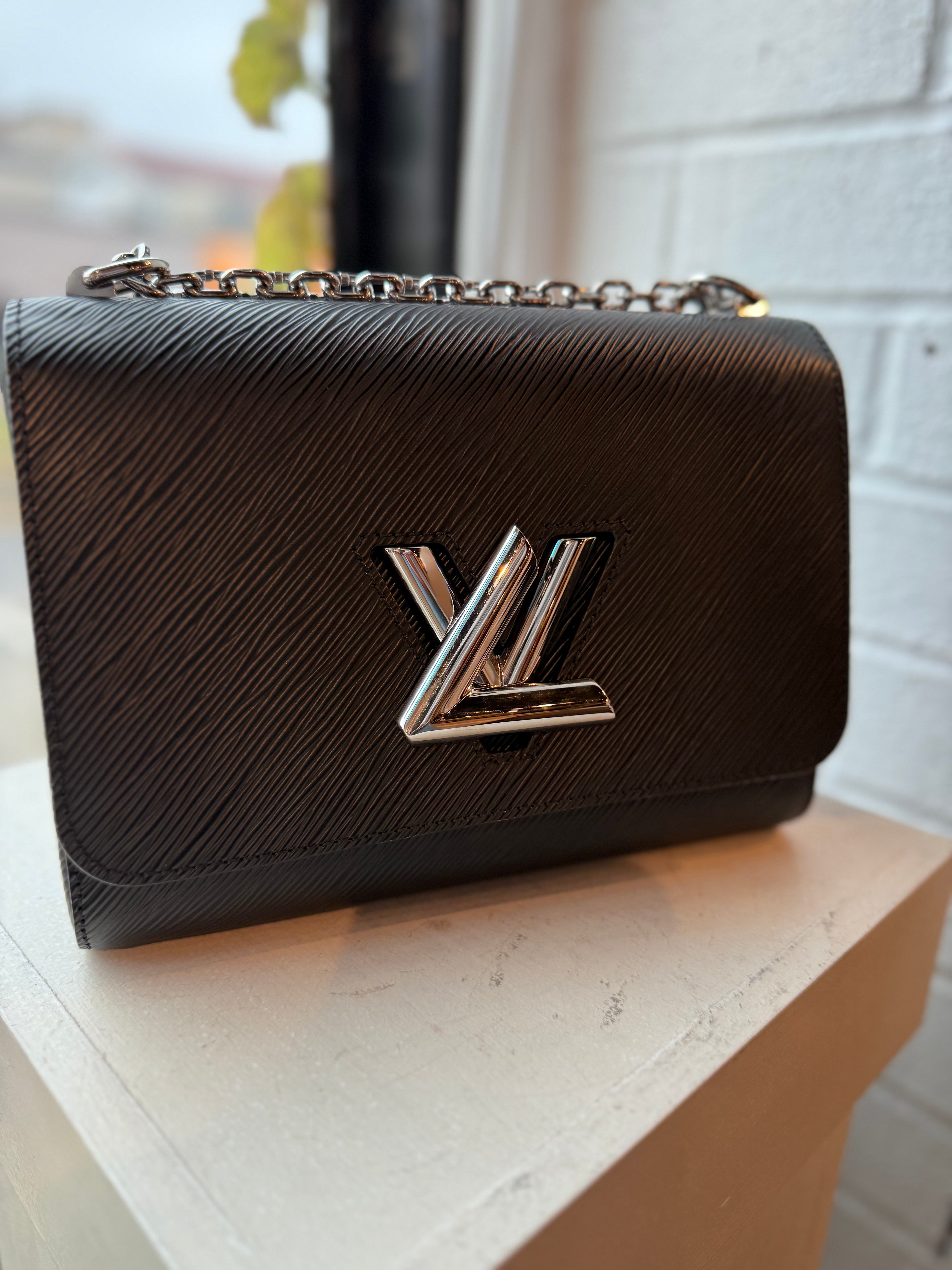 Louis Vuitton Black Epi Leather Twist PM Bag