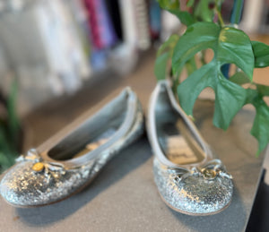 Michael Kors Silver Ballet Flats