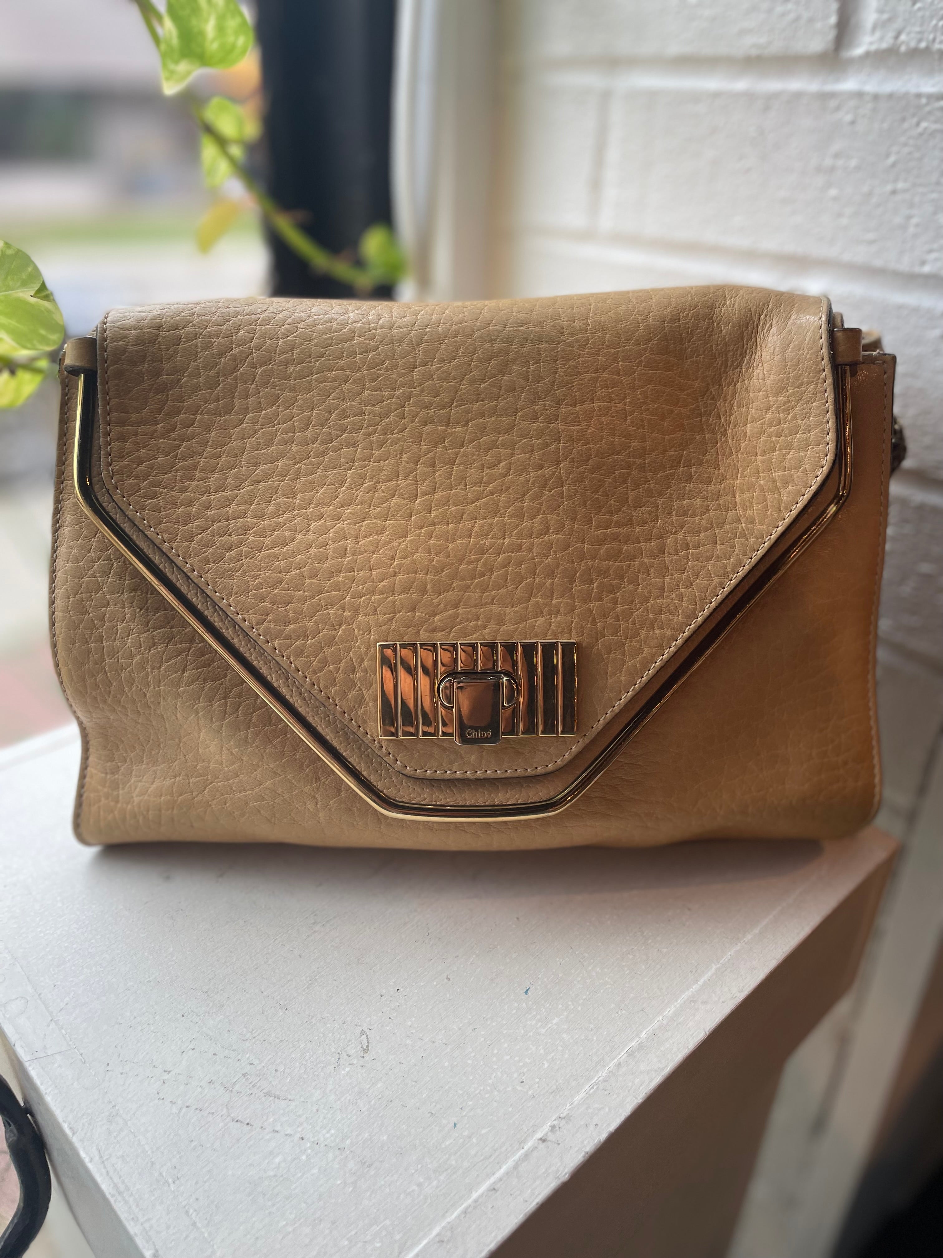 Chloe Camel Leather Purse