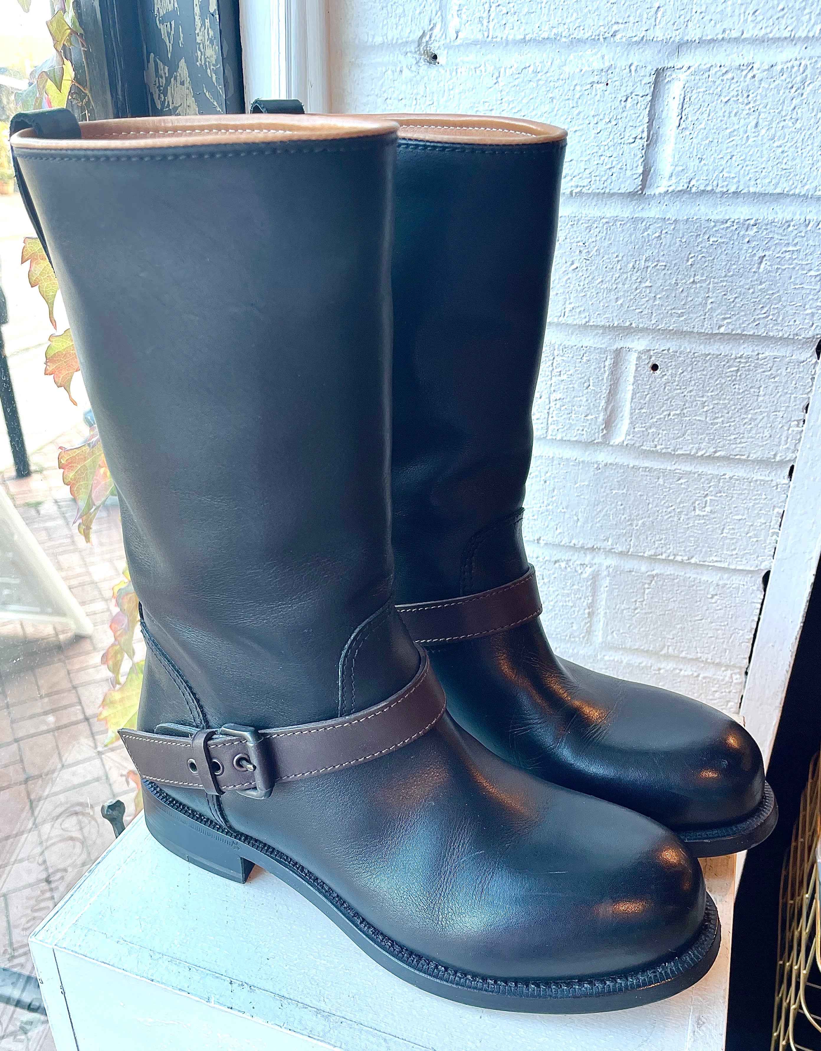 Bottega Veneta Black Leather Boots