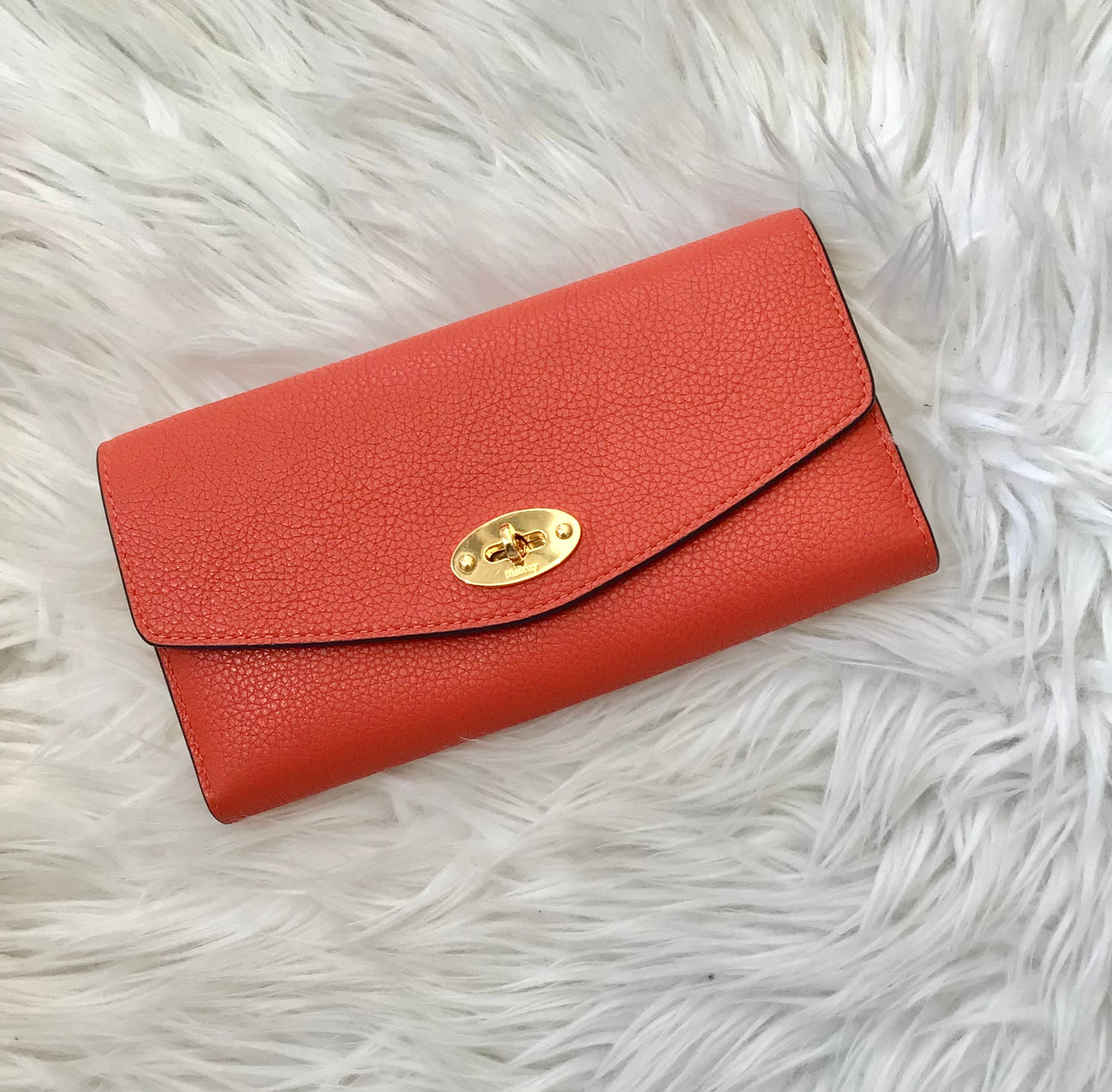 Mulberry Coral Leather Wallet